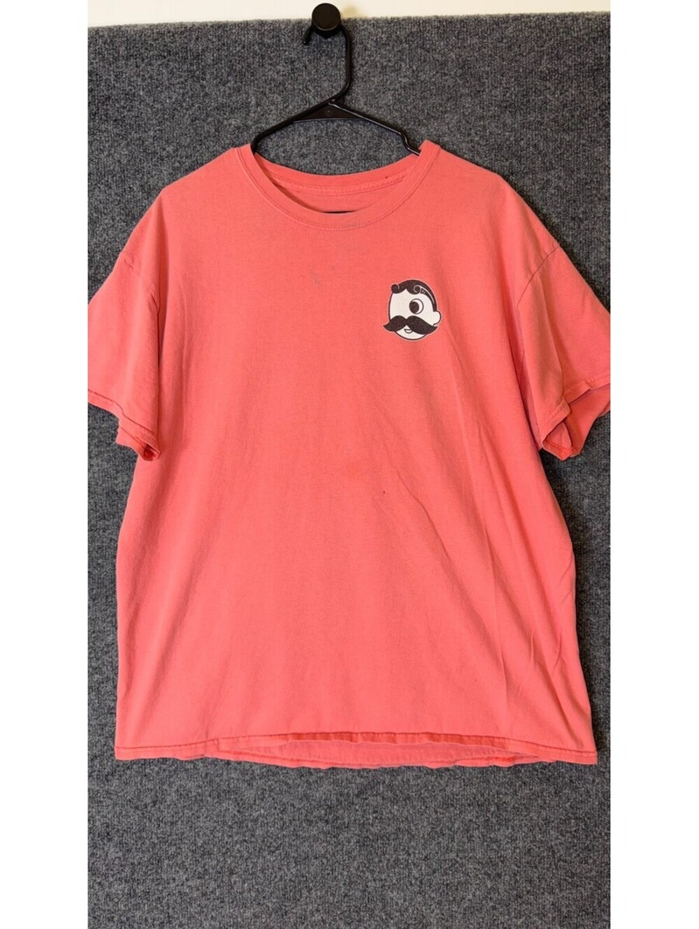 National Bohemian Beer T Shirt Mens Large Coral Red Natty Boh Beach Lifeguard
